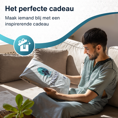 Jannah Islamitisch Gebedskleed - Donkerblauw en bruin