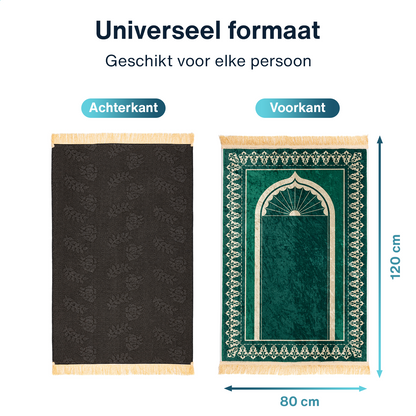 Jannah Islamitisch Gebedskleed - Groen